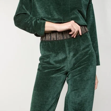 Pantalon Ancho Verde - Mercedes de Miguel