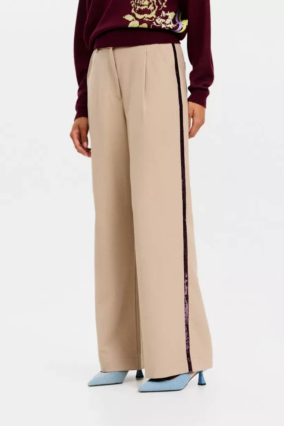 Pantalon crudo detalle lateral - CKS