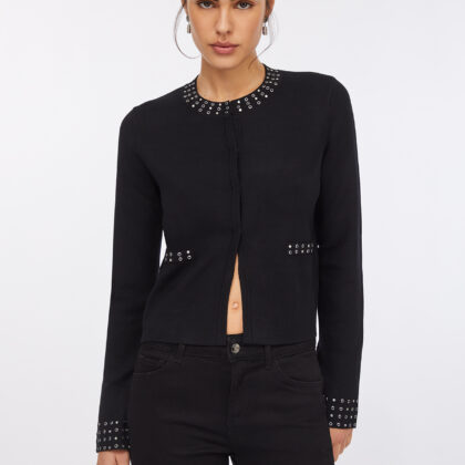 Chaqueta con strass Liujo