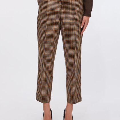 Pantalón de cuadros de pinzas Liujo