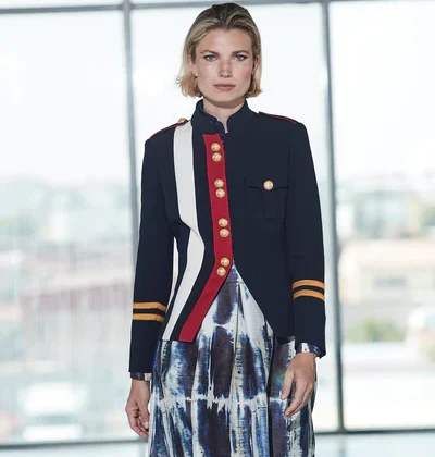 Blazer militar marino claudia LONDON EXTREME COLLECTION