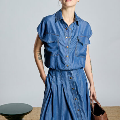 Blusa fluida tencel Alba Conde