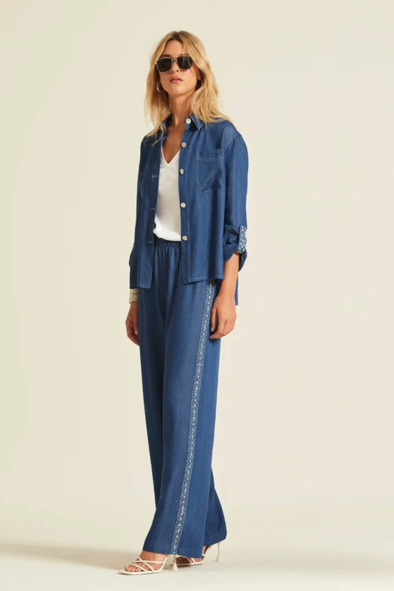 Conjunto tencel denim OKY