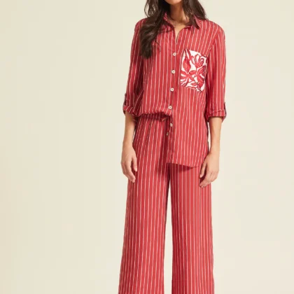 Camisa estela raya bicolor OKY