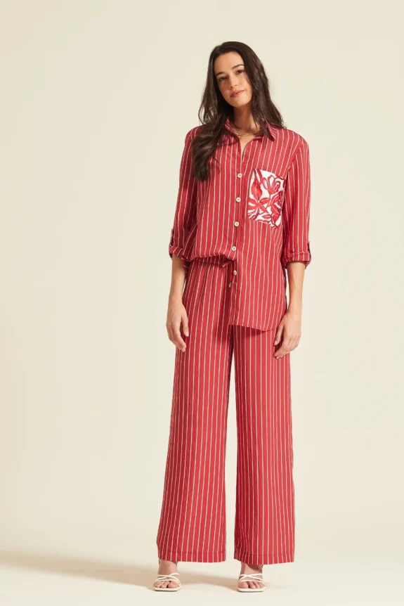 Camisa estela raya bicolor OKY