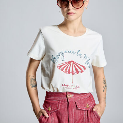 Camiseta cruda marseille Alba Conde