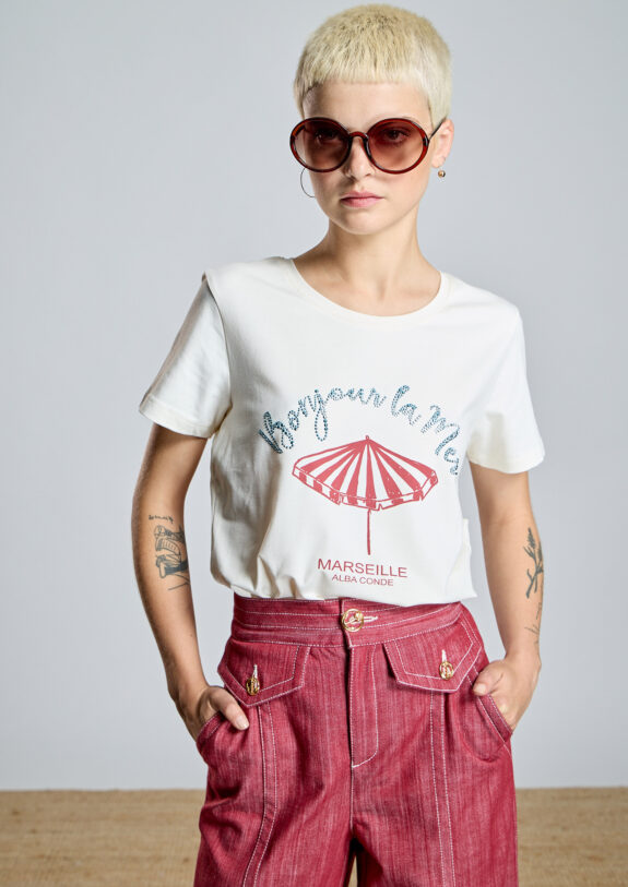 Camiseta cruda marseille Alba Conde