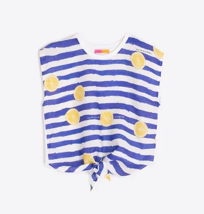 Camiseta rayas limones Vilagallo