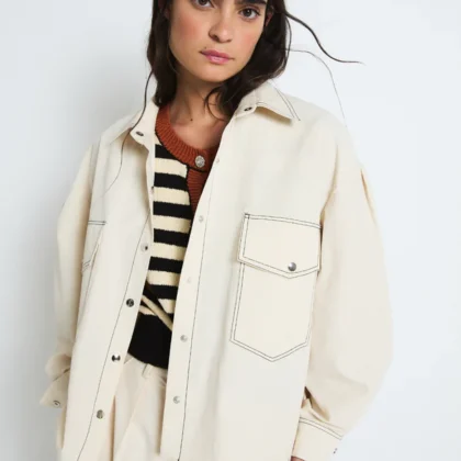 Chaqueta paula safari crudo SHOPIE+LUCIE