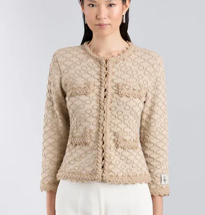 Chaqueta punto beige mujer paola EXTREME COLLECTION