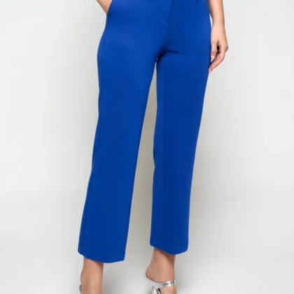 Pantalón Punto Lobelia Azul MERCEDES DE MIGUEL