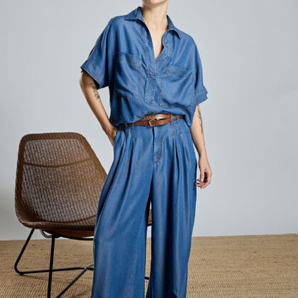 Pantalón de tencel fluido Alba Conde