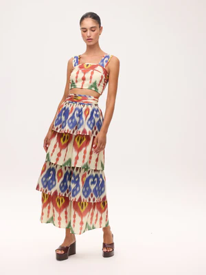 Top y falda multicolor MIOH