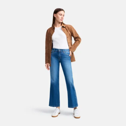 Vaquero cropped desgastado CAMBIO
