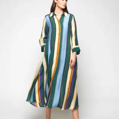 Vestido Rayas Lilian Multicolor MERCEDES DE MIGUEL
