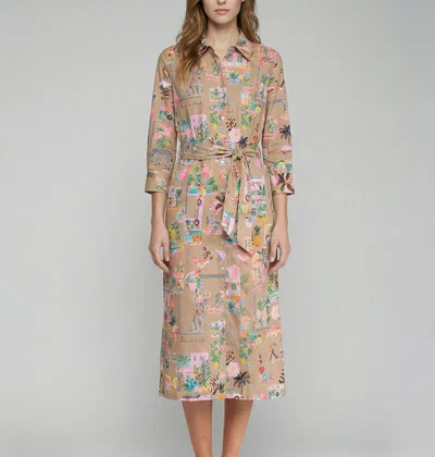 Vestido camisero estampado Vilagallo