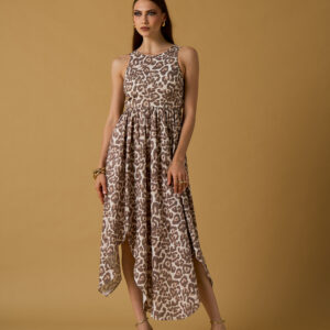 Vestido holgado de algodón estampado NOSECRETS