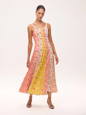 Vestido midi multicolor MIOH