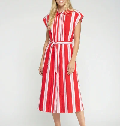 Vestido rayas rojo Vilagallo