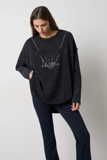 Sudadera con diseño estampado-BSB
