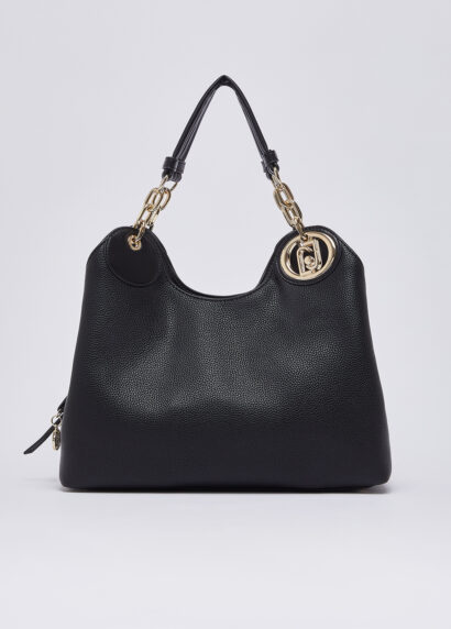 BOLSO SATCHEL MEDIANO NEGRO-LIUJO