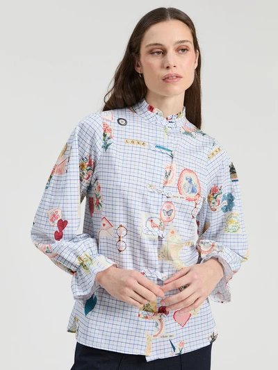 CAMISA CUADRICULA LOVE-VILAGALLO