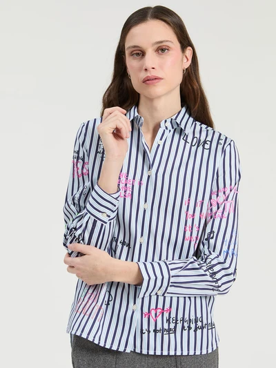 CAMISA RAYAS ESTAMPADO NORIA-VILAGALLO