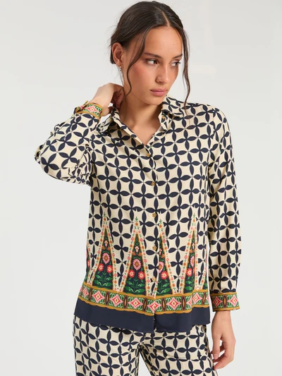 CAMISA GEOMETRICA FOLK -VILAGALLO
